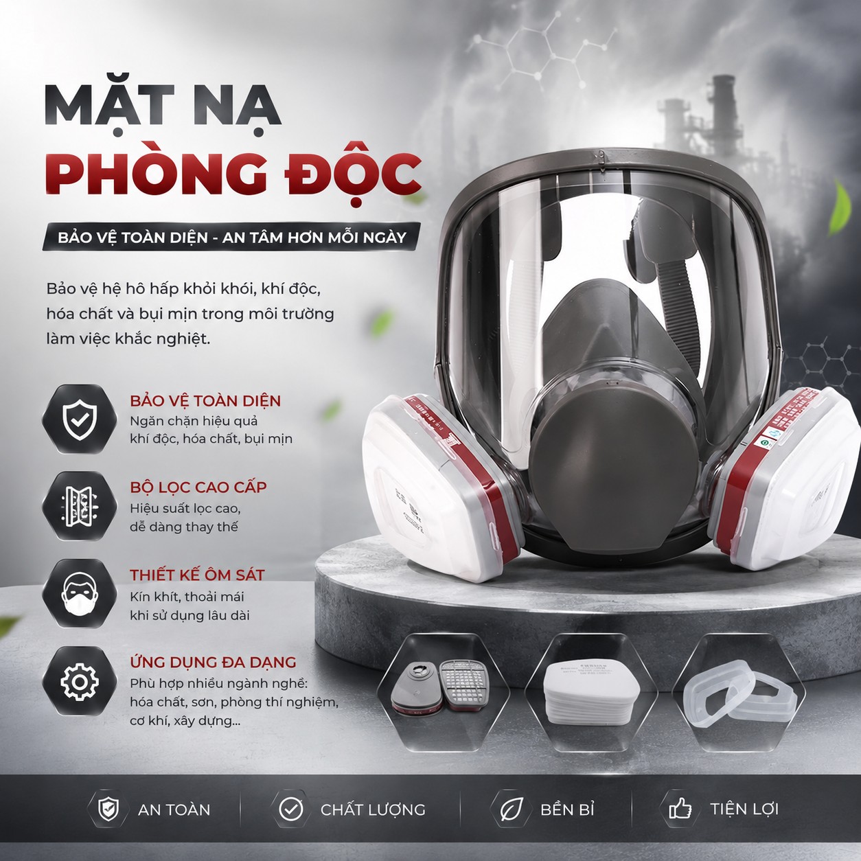Mặt nạ chống bụi giọt bắn